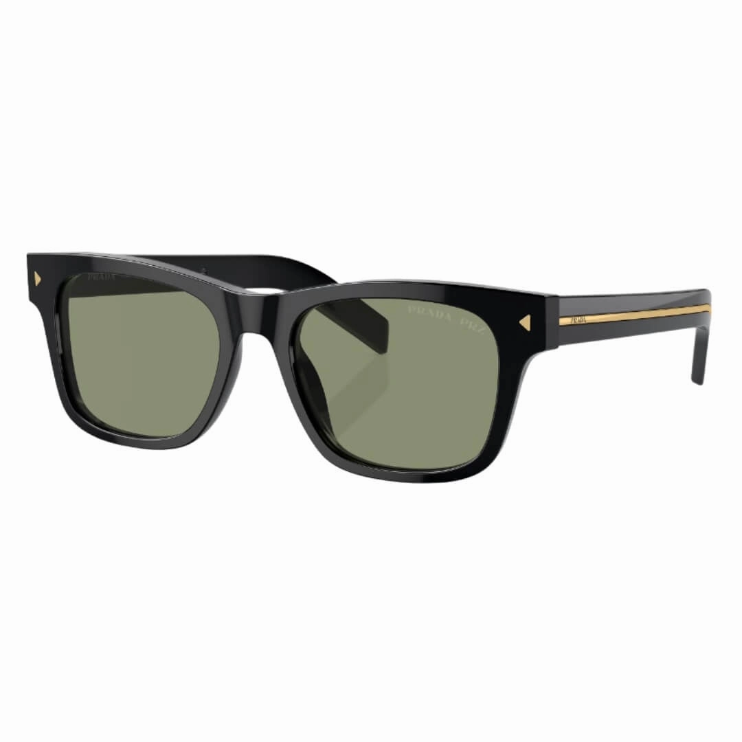 Shop the Best Deals Sweet Deal Today Prada Pr A17S 16K20G - Black Frame Polarized Green Lenses