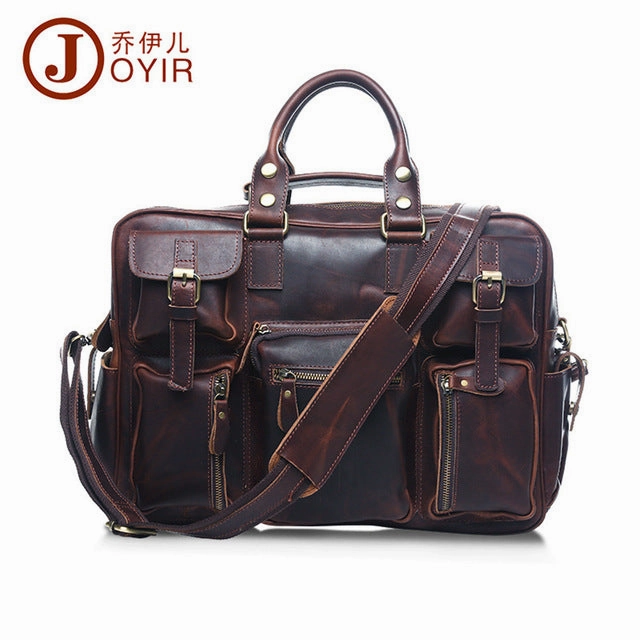 Joyir Vintage Genuine Leather Men Travel Bags Fashion Multifunction Tote Shoulder Duffel Bag Sac Hot Picks Today Dont Miss This Deal
