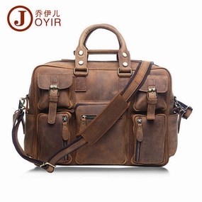 Limited Stock Alert Joyir Vintage Genuine Leather Men Travel Bags Fashion Multifunction Tote Shoulder Duffel Bag Sac