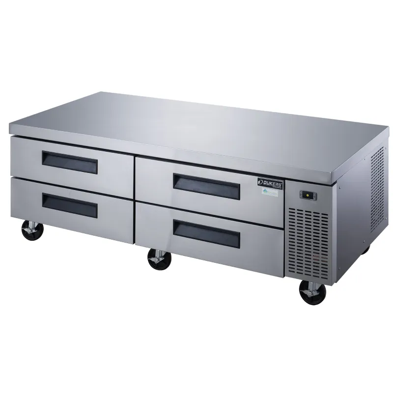Dukers - DCB72-D4, Commercial Chef Base Refrigerator with 4 Drawers