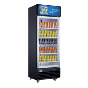 Dukers - LG-430, Commercial 1 Glass Door Merchandiser Refrigerator 15.2cu.ft. NSF