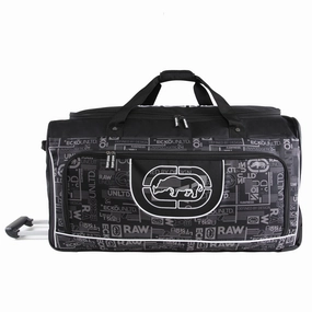 Shop Grab Savings Weekend Flash Offer Ecko Unltd. 32" Alpha Rolling Duffel, Black/Grey
