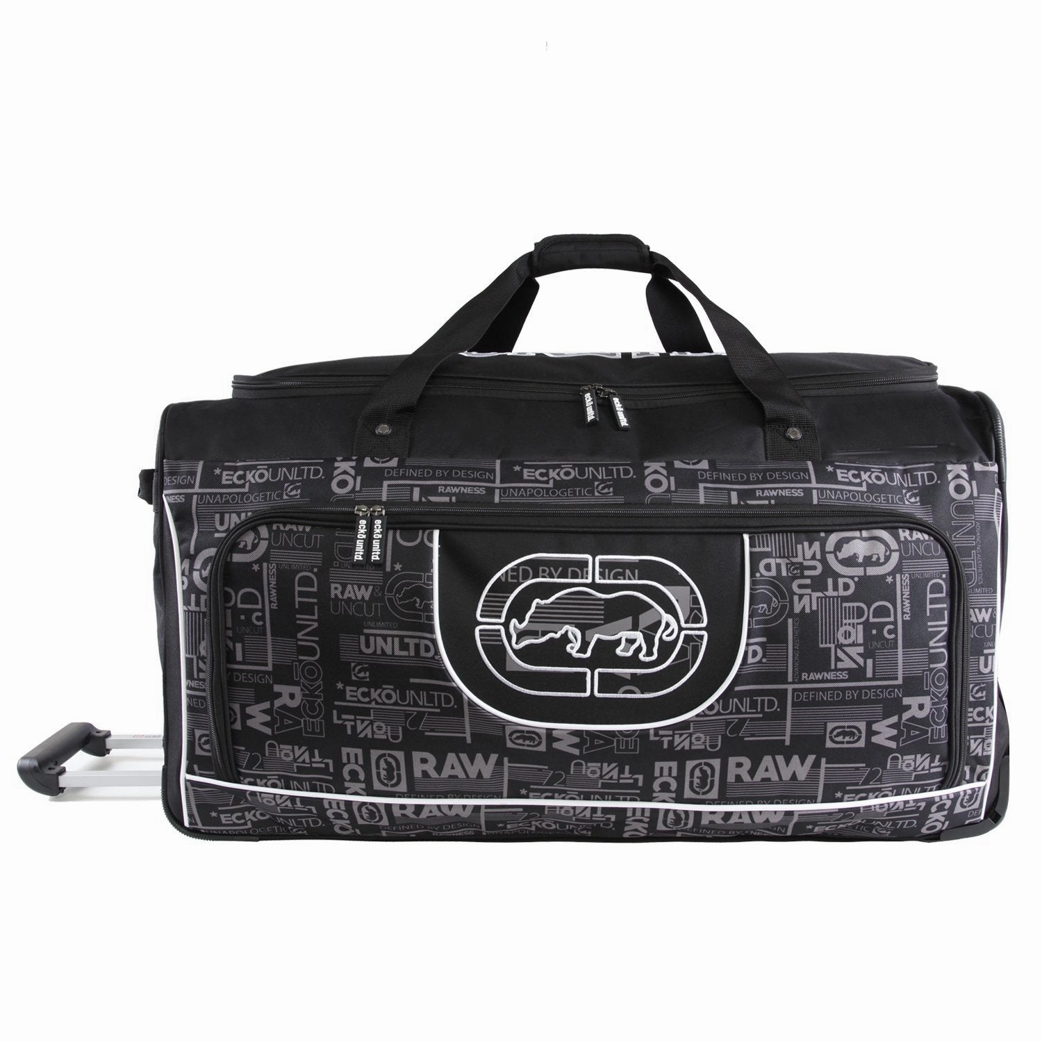 Shop Grab Savings Weekend Flash Offer Ecko Unltd. 32" Alpha Rolling Duffel, Black/Grey