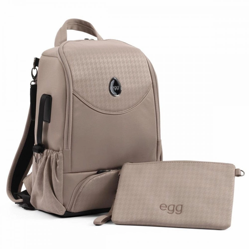 Limited Edition Offer Egg 3 Top Loader Backpack - Houndstooth Almond