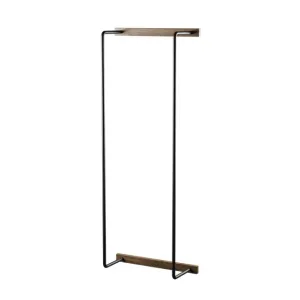 EKTA LIVING Towel Rack, Smoked Oak