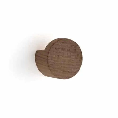 EKTA LIVING Wood Knot Hook, Medium W4cm, Smoked Oak