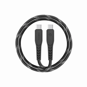 Energea Nyloflex | Usb-C To Usb-C Cable 5A 1.5M - Black Exclusive Holiday Deal Dont Wait Save