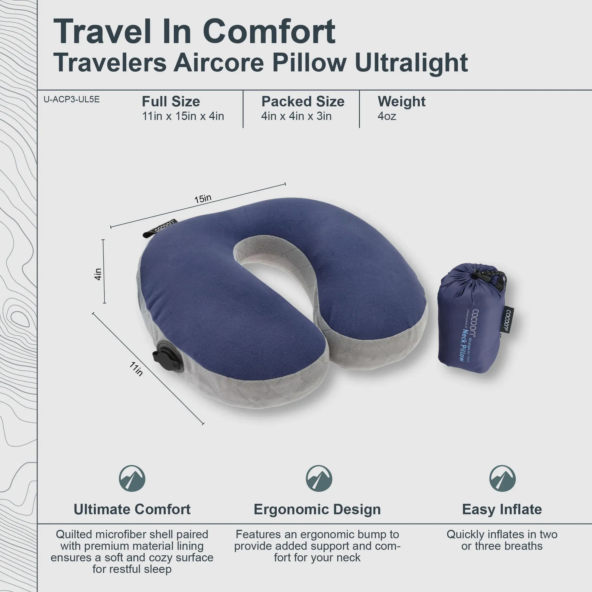 Ergo Aircore Pillow Ultralight U Shaped Save Big Online