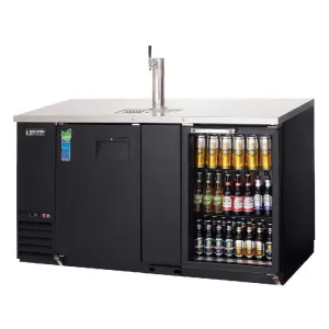 Everest - EBD3-BBG-24, Commercial 68" Back Bar & Direct Draw Keg Refrigerator Cooler Beer Dispenser