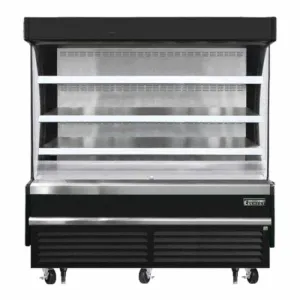 Everest - EOMV-72-B-28-S, Commercial 73" Open Air Display Merchandiser Vertical Refrigerator