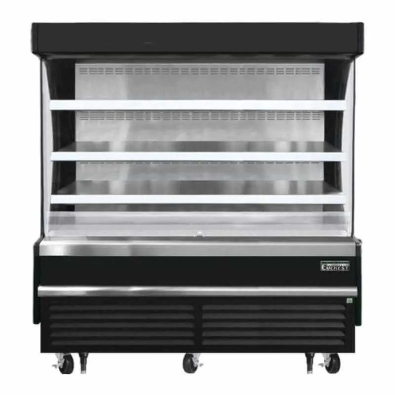 Everest - EOMV-72-B-28-S, Commercial 73" Open Air Display Merchandiser Vertical Refrigerator