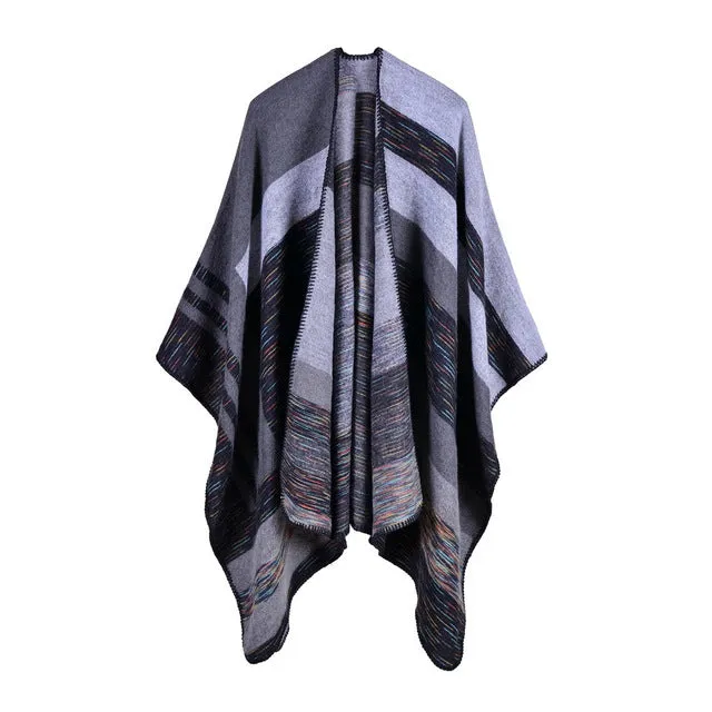 Winter Women'S Striped Poncho Scarf - 5 Colors Mega Hot Offer