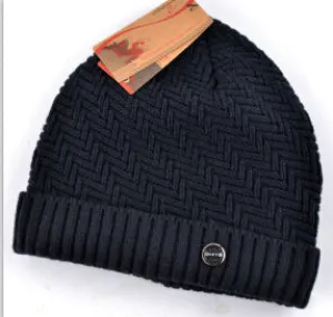 Men'S Knitted Winter Beanie - Black,Red,Khaki,Crimson,Brown Trending Savings Now