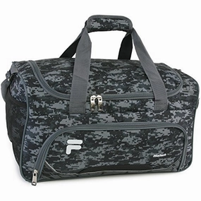 Fila Source Sm Travel Gym Sport Duffel Bag, Black Digi Camo Special Savings Today