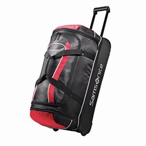 Samsonite Luggage Andante Drop Bottom Wheeled Duffel, Black/Red, 28 Inch Clearance Event Shop Hot Picks