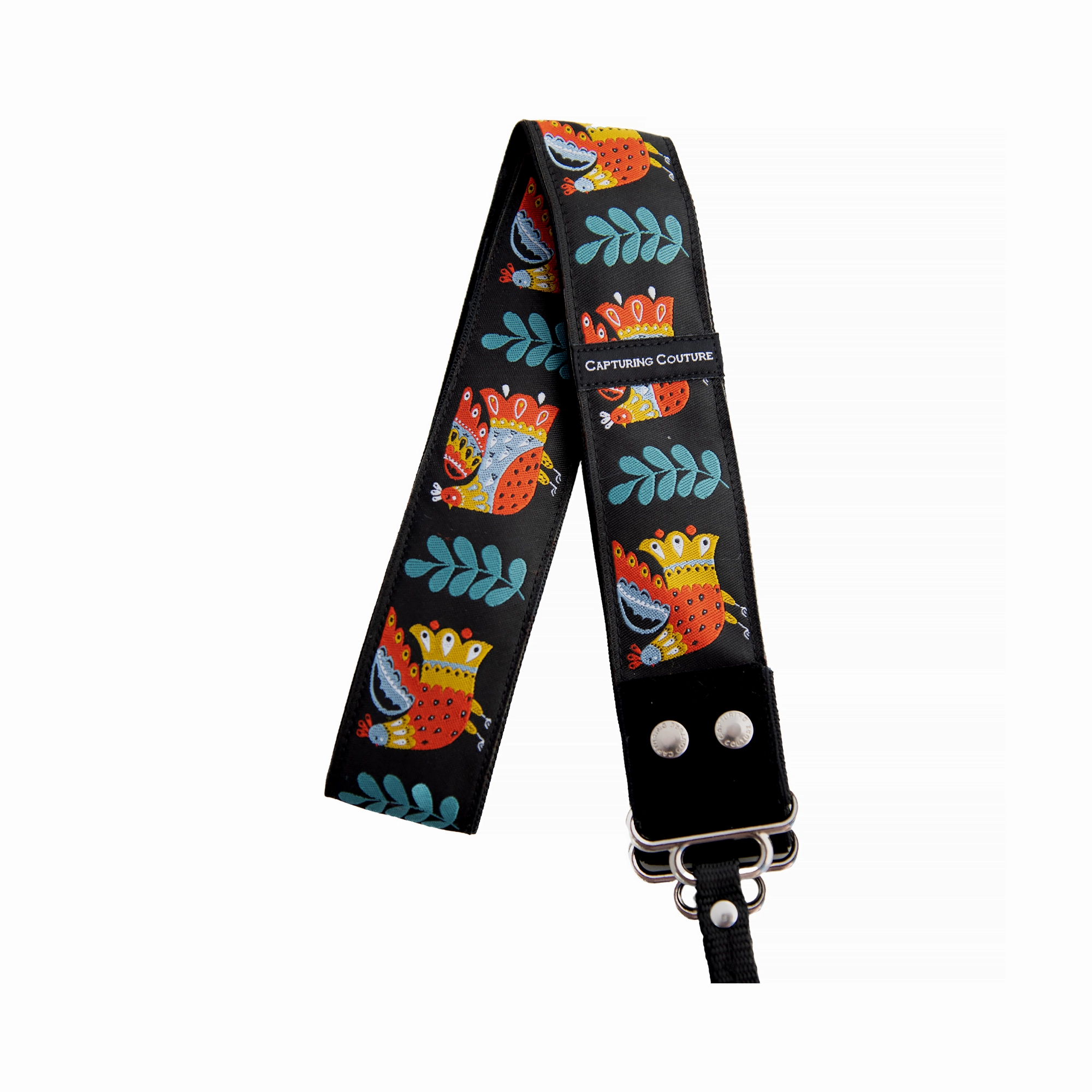 Capturing Couture 1.5 Camera Strap - Folk Birds Clearance Sale
