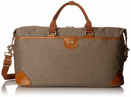 Hartmann Herringbone Luxe Softside Weekend Duffel, Terracotta Herringbone, One Size Shop the Best Deals Hot Price Drop