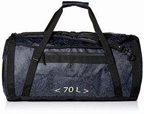 Big Hot Sale Dont Miss This Steal Helly Hansen Duffel 2 Water Resistant Packable Bag With Optional Backpack Straps, 70-Liter (Meduim), 993 Black / Print