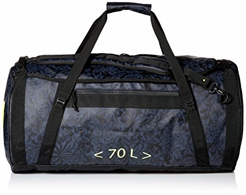 Big Hot Sale Dont Miss This Steal Helly Hansen Duffel 2 Water Resistant Packable Bag With Optional Backpack Straps, 70-Liter (Meduim), 993 Black / Print