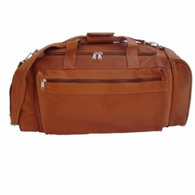 Piel Leather Luggage Large Duffel Bag, Saddle Hot Offer Ending Soon