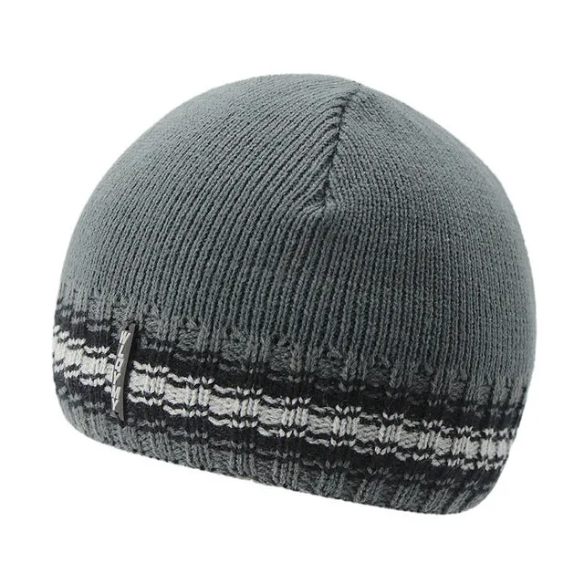 Sweet Deal Inside Price Drop Today Fashion Knitted Beanie Hats For Men With Velvet Inside - Red,Gray,Blue,Coffee,Black