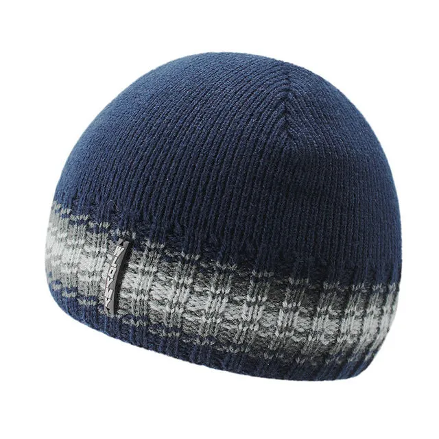 Fashion Knitted Beanie Hats For Men With Velvet Inside - Red,Gray,Blue,Coffee,Black Limited Time Hot Deal Dont Miss Out