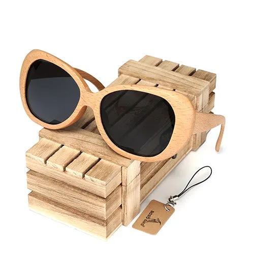 Special Steal Event Fashion Polarized  Handmade Wooden Pilot Sunglasses With Wood Box Case