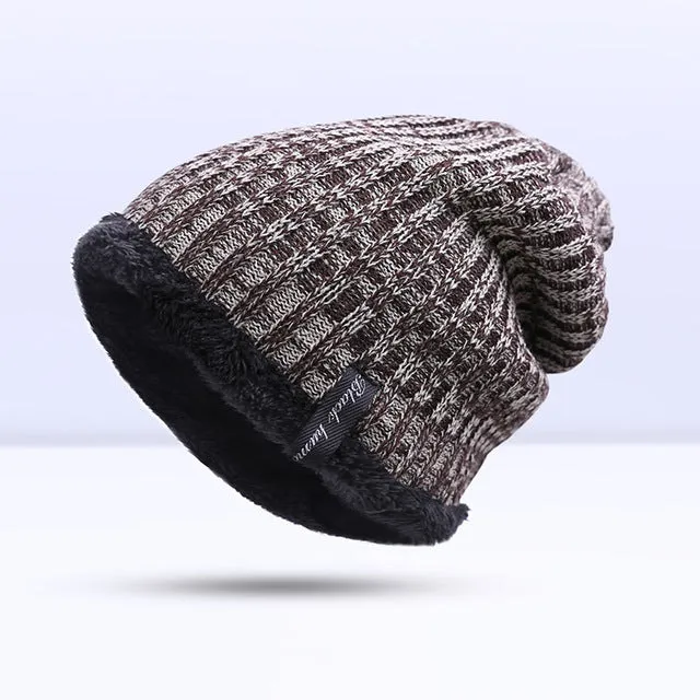Dont Miss These Savings Fashion Warm Winter Knitted Beanie Hat For Men -  Blue, Dark Gray,Khaki, Light Gray, Red