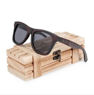Hot Price Drop Shop Save Today Fashion  Wooden Frame Polarized Sunglasses In Wood Box