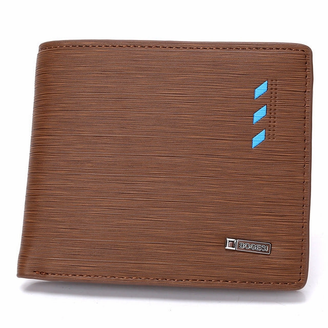 Fashion Men'S Pu Leather Wallet - Blue,Brown Flash Sale Now