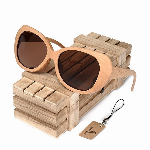 Clearance Event Alert Shop Hot Picks Fashion Polarized  Handmade Wooden Pilot Sunglasses With Wood Box Case
