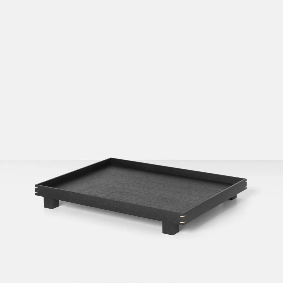 FERM LIVING Bon Wooden Tray Black Stained Oak C 2 Sizes