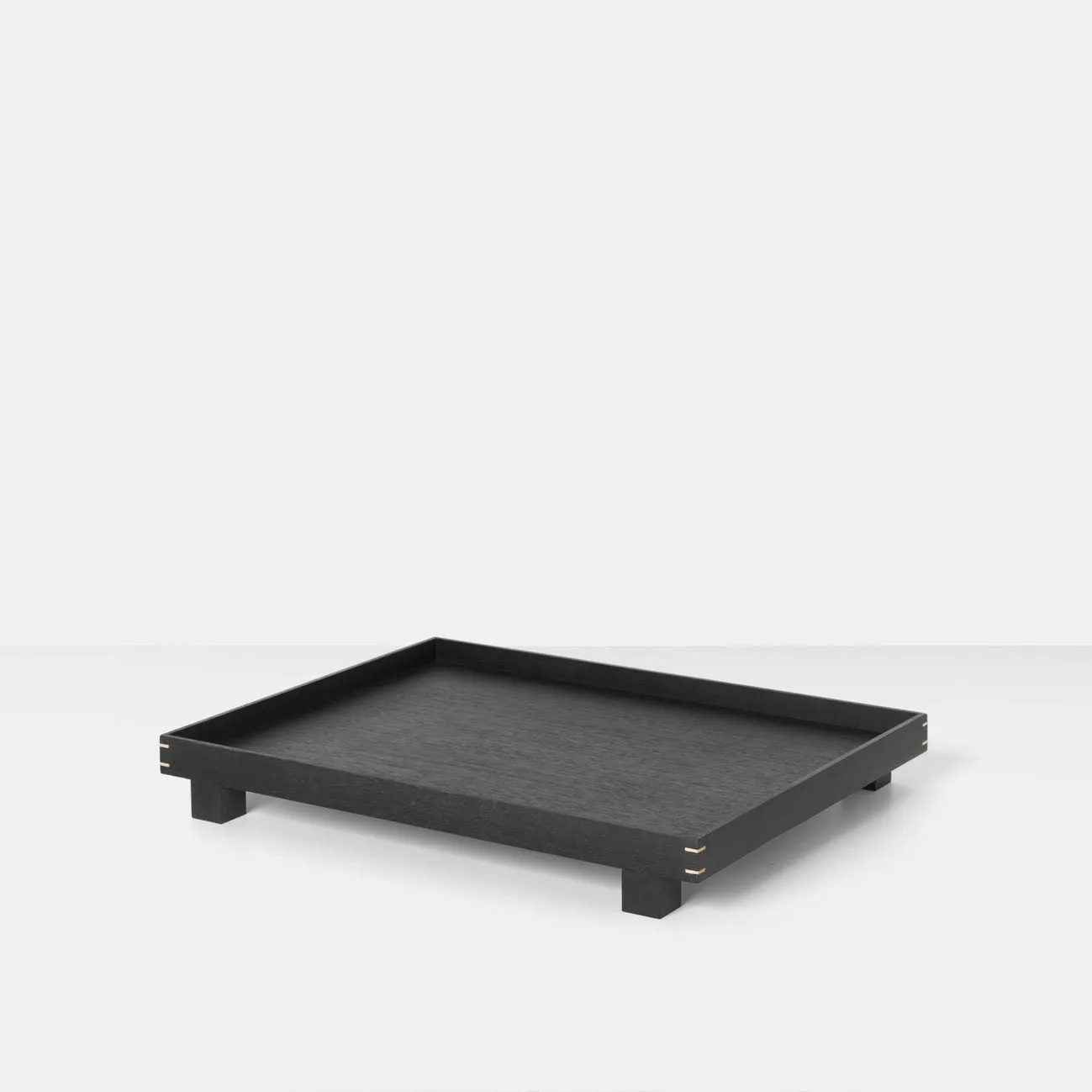 FERM LIVING Bon Wooden Tray Black Stained Oak C 2 Sizes
