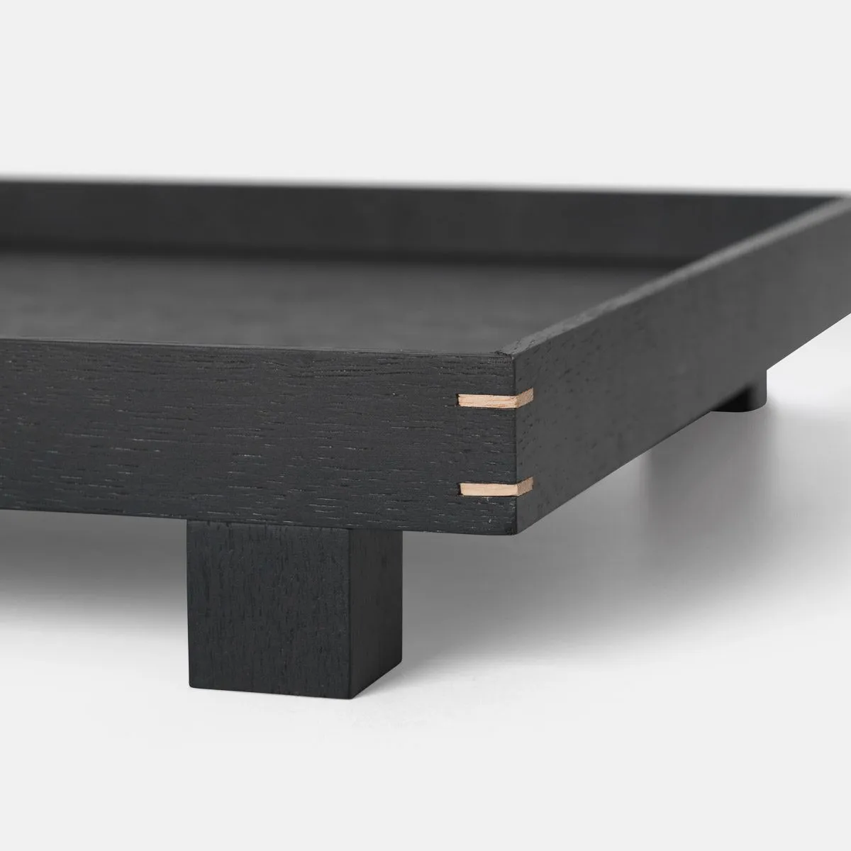 FERM LIVING Bon Wooden Tray Black Stained Oak C 2 Sizes