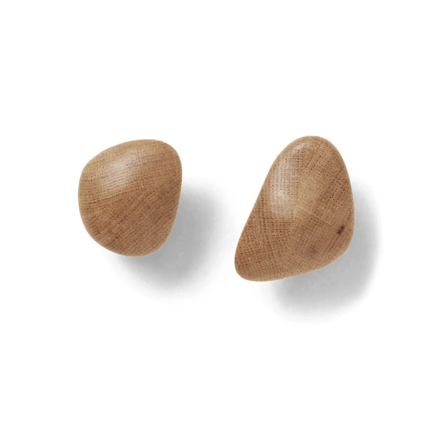 FERM LIVING Cairn Hooks, Oak (Set of 2)