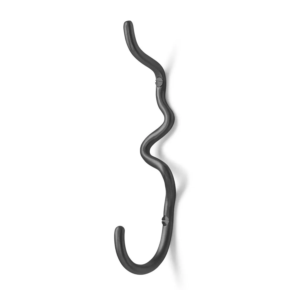 FERM LIVING Curvature Hook, Black Brass
