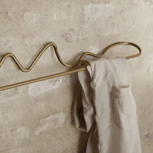 FERM LIVING Curvature Towel Hanger, Brass