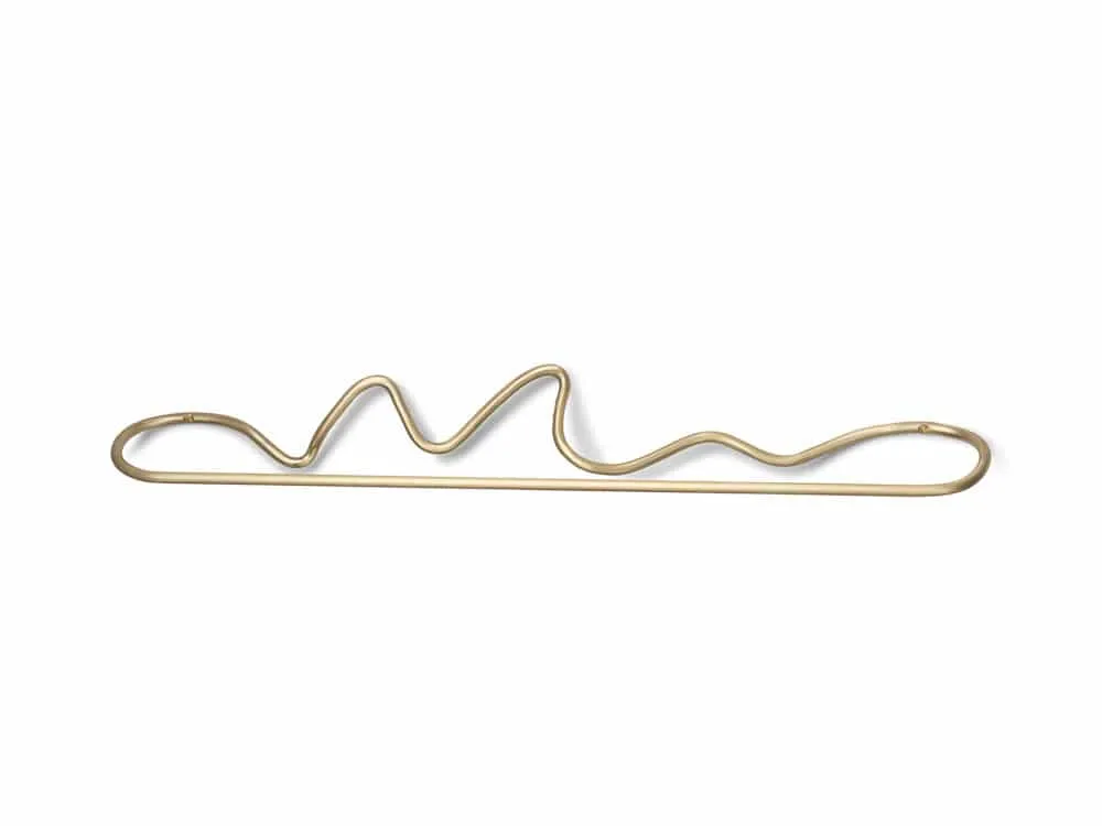 FERM LIVING Curvature Towel Hanger, Brass