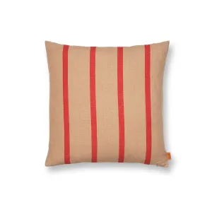 FERM LIVING Grand Cushion, Camel/Red