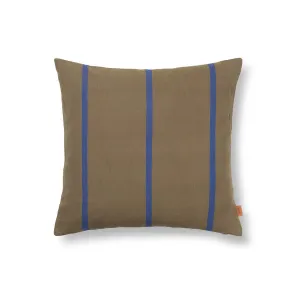FERM LIVING Grand Cushion, Olive/Bright Blue