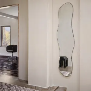 FERM LIVING Pond Mirror, Full Size, Dark Chrome