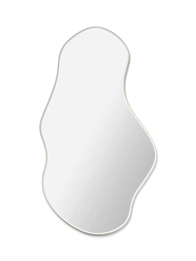 FERM LIVING Pond Mirror Large, Brass