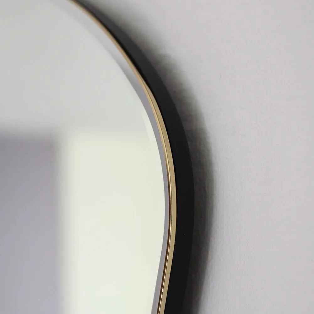 FERM LIVING Pond Mirror Large, Brass