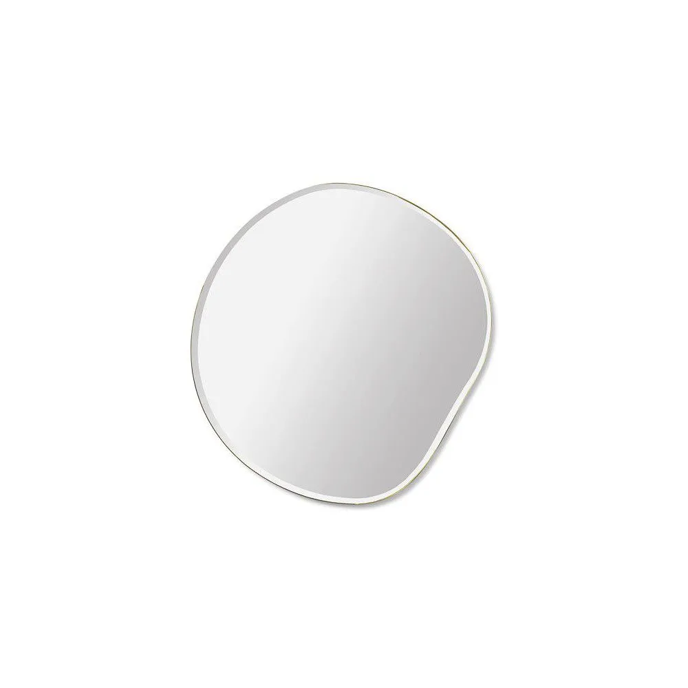 FERM LIVING Pond Mirror Small, Brass