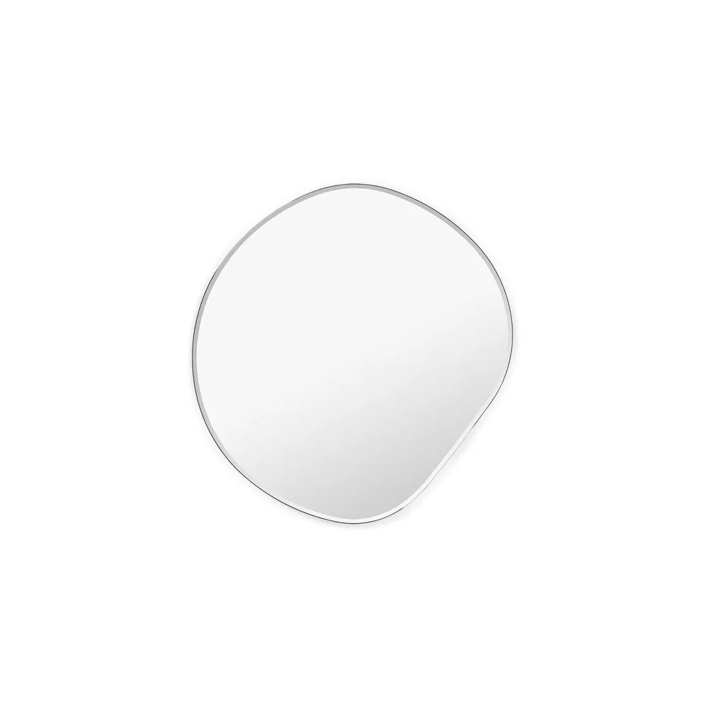 FERM LIVING Pond Mirror Small, Dark Chrome