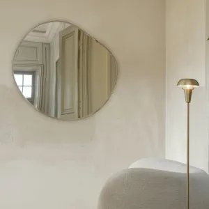 FERM LIVING Pond Mirror XL, Dark Chrome