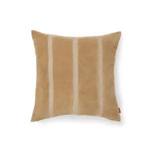 FERM LIVING Senti Stripe Cushion, Dark Sand/Linen