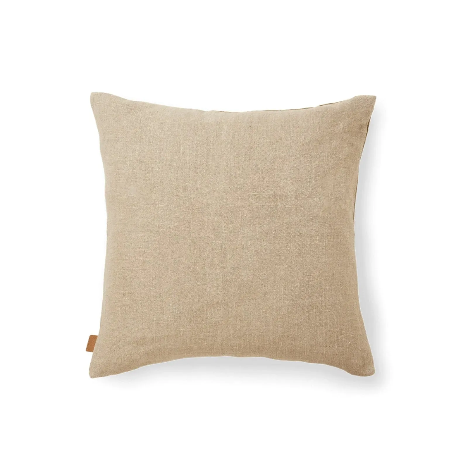 FERM LIVING Senti Stripe Cushion, Dark Sand/Linen