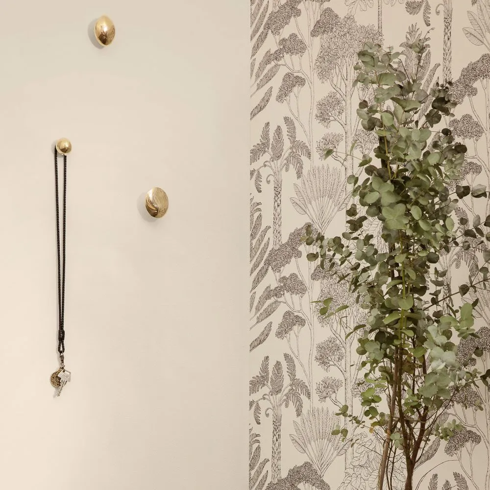 FERM LIVING x Helena Rohner Lemon Wall Hook/Knob, Brass