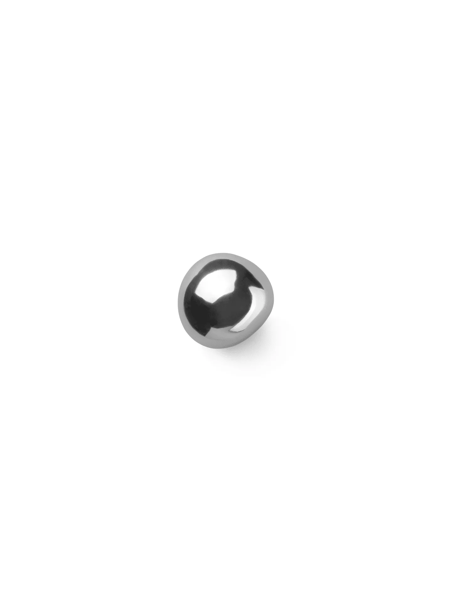 FERM LIVING x Helena Rohner Mushroom Wall Hook/Knob, Stainless Steel